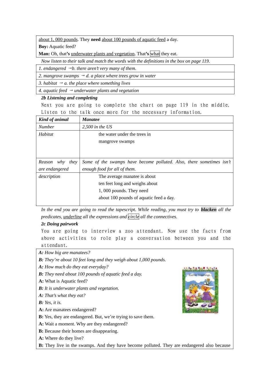 unit 15 we’re trying to save the manatees! 教案（人教新目标九年级） (2)doc--初中英语 _第3页