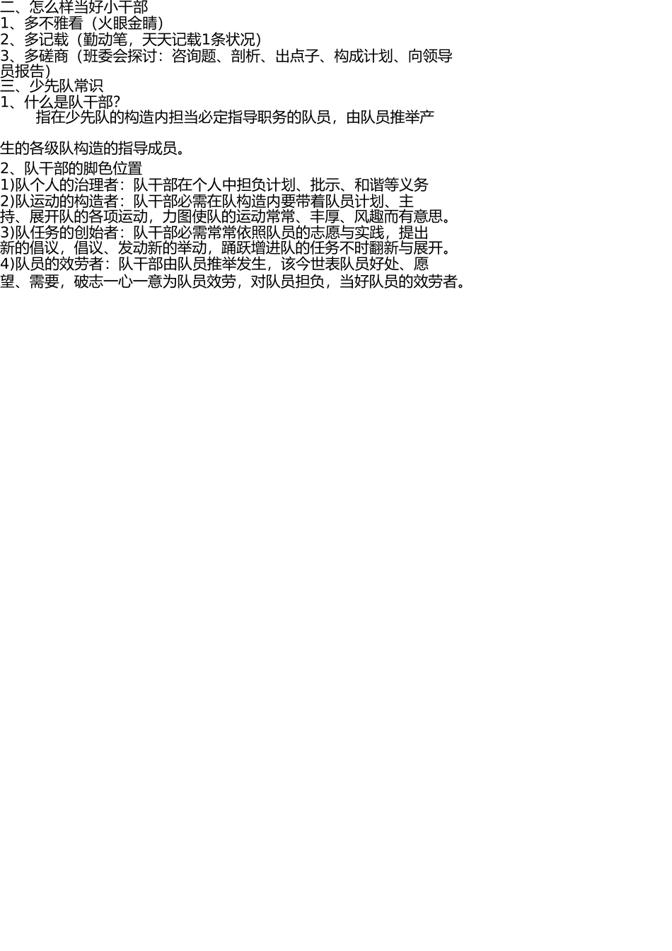 少先队干部培训记录 _第2页