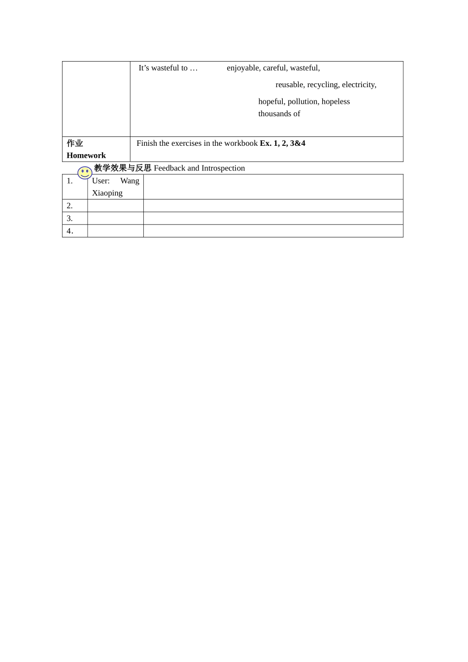 module 6《save our world》unit 1 教案（外研版九年级上）doc--初中英语 _第2页