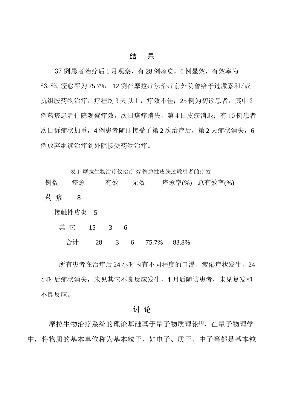 摩拉生物共振技术治疗急性过敏32例患者疗效观察_第3页