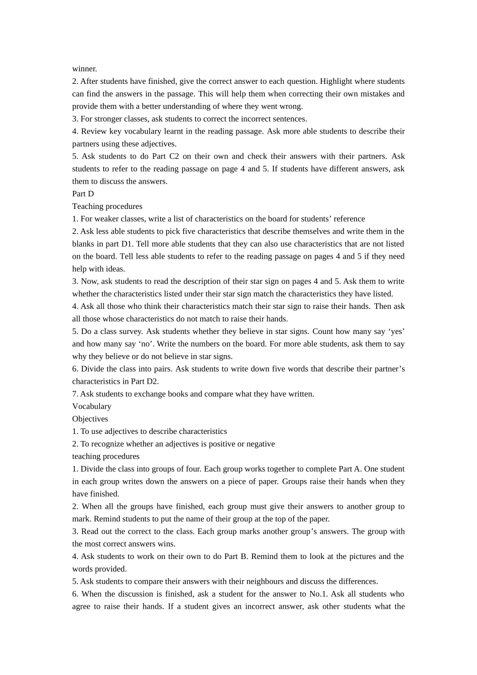 unit 1《star signs》全单元教案（牛津英语九年级上）doc--初中英语 _第2页