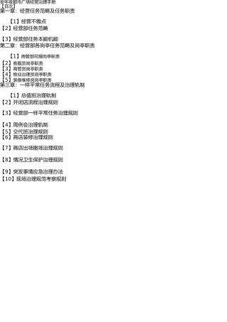 商业运营管理手册 