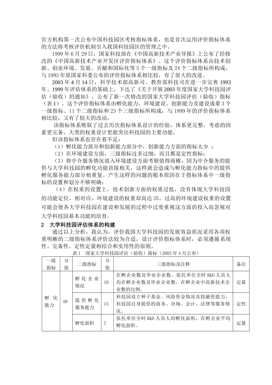 大学科技园评价指标体系构建概述_第3页