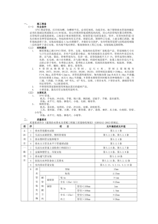排水管道施工技术交底