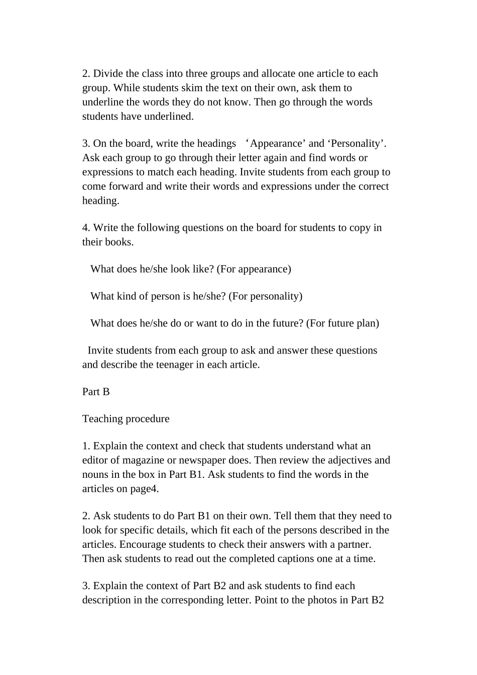 unit 1 friends 教案2 reading（牛津英语八年级上）doc--初中英语 _第2页