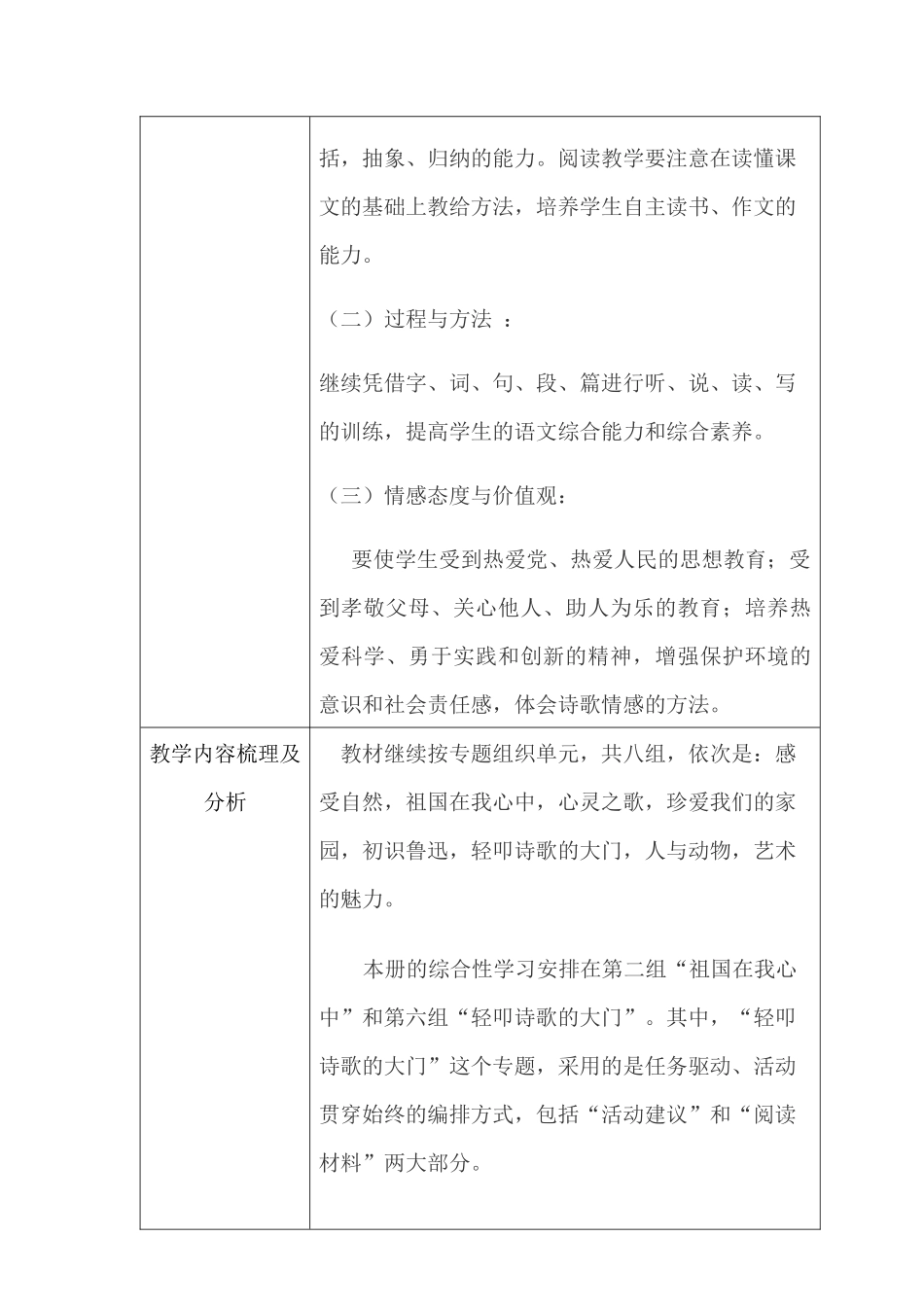 旗绿苑小学教师个人教学工作计划_第3页
