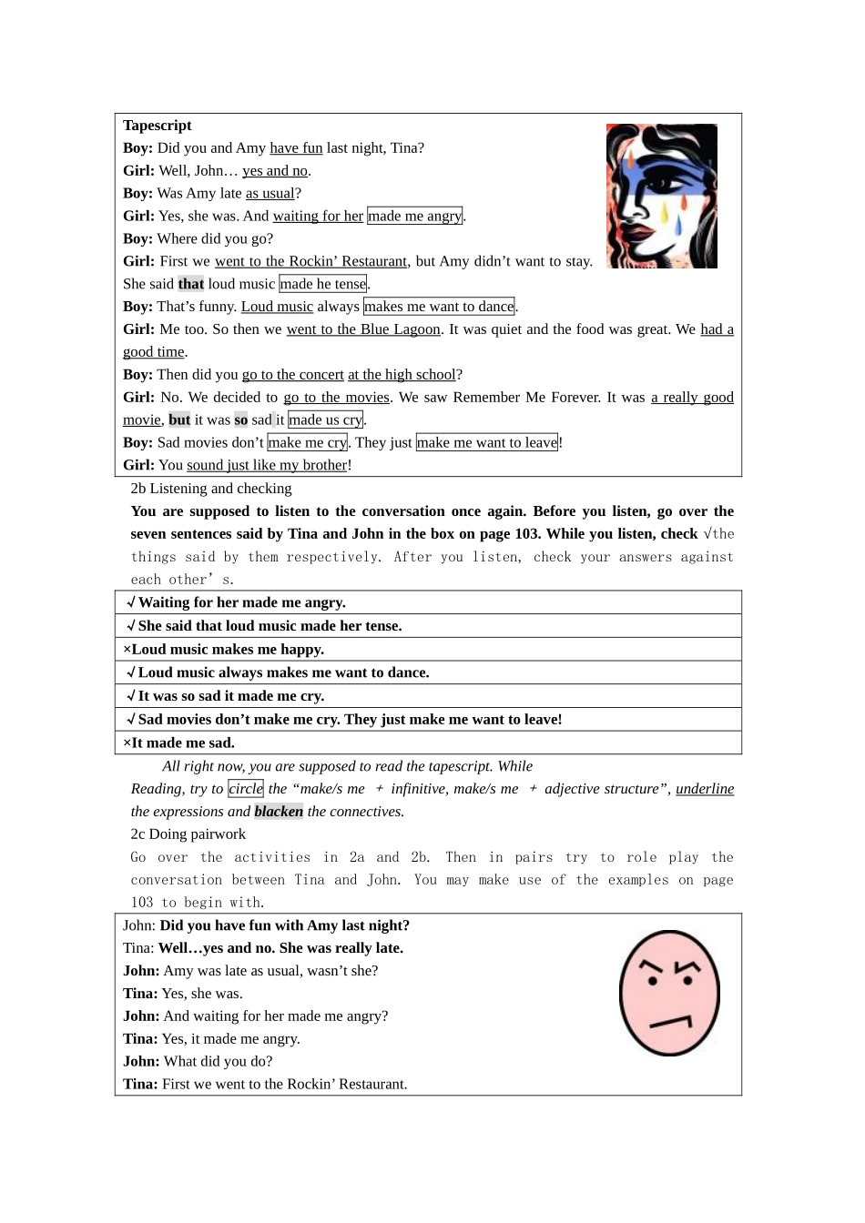 unit 13《rainy days make me sad》section a) 教案（人教新目标九年级）doc--初中英语 _第3页