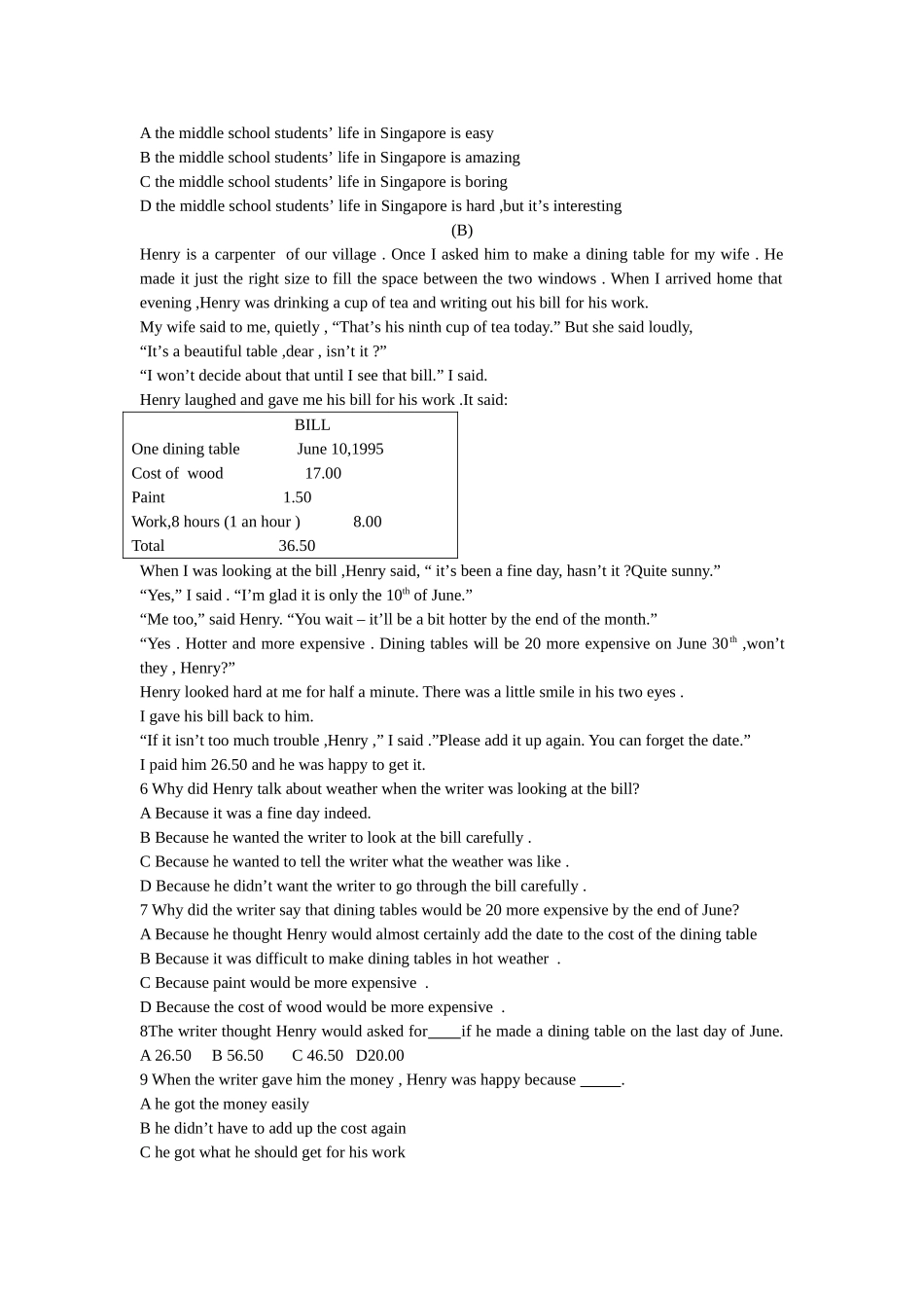 unit 1 what would you do？练习题（无答案）（鲁教版九年级）doc--初中英语 _第3页