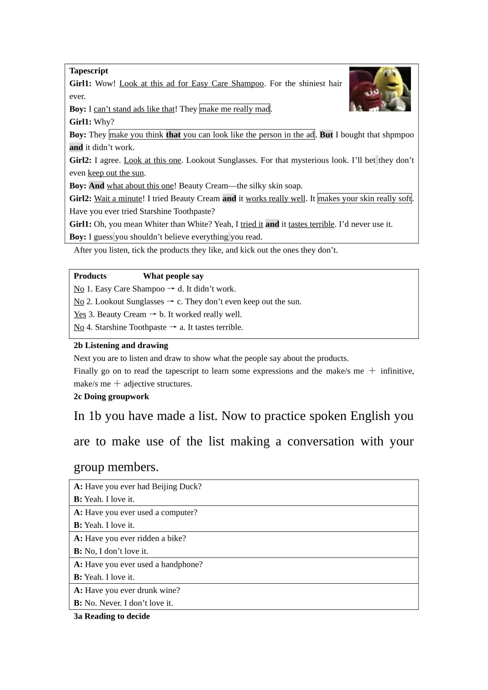 unit 13《rainy days make me sad》section b) 教案（人教新目标九年级）doc--初中英语 _第2页