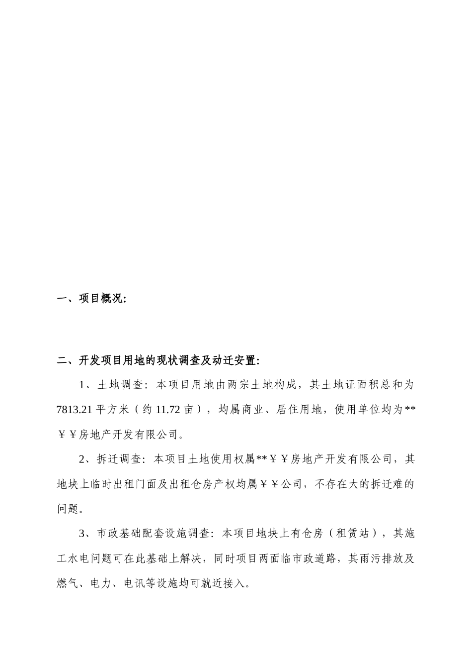 房地产开发项目可研报告_第3页