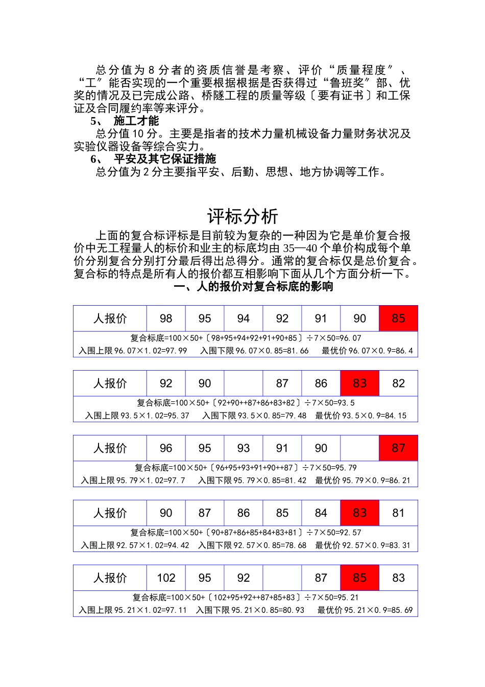 高速公路工程评标办法_第2页