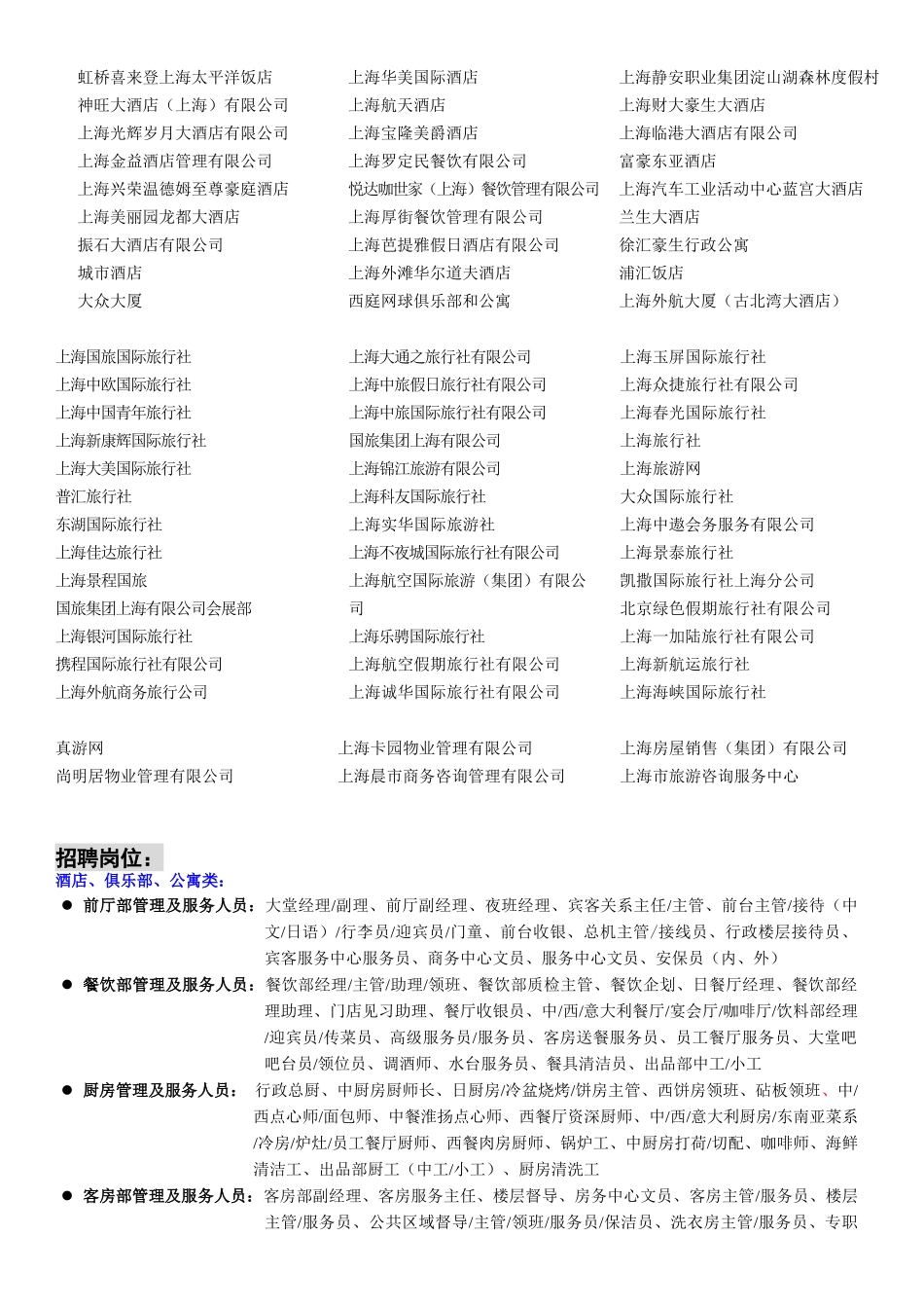 打造上海旅游行业人力资源中心_第2页