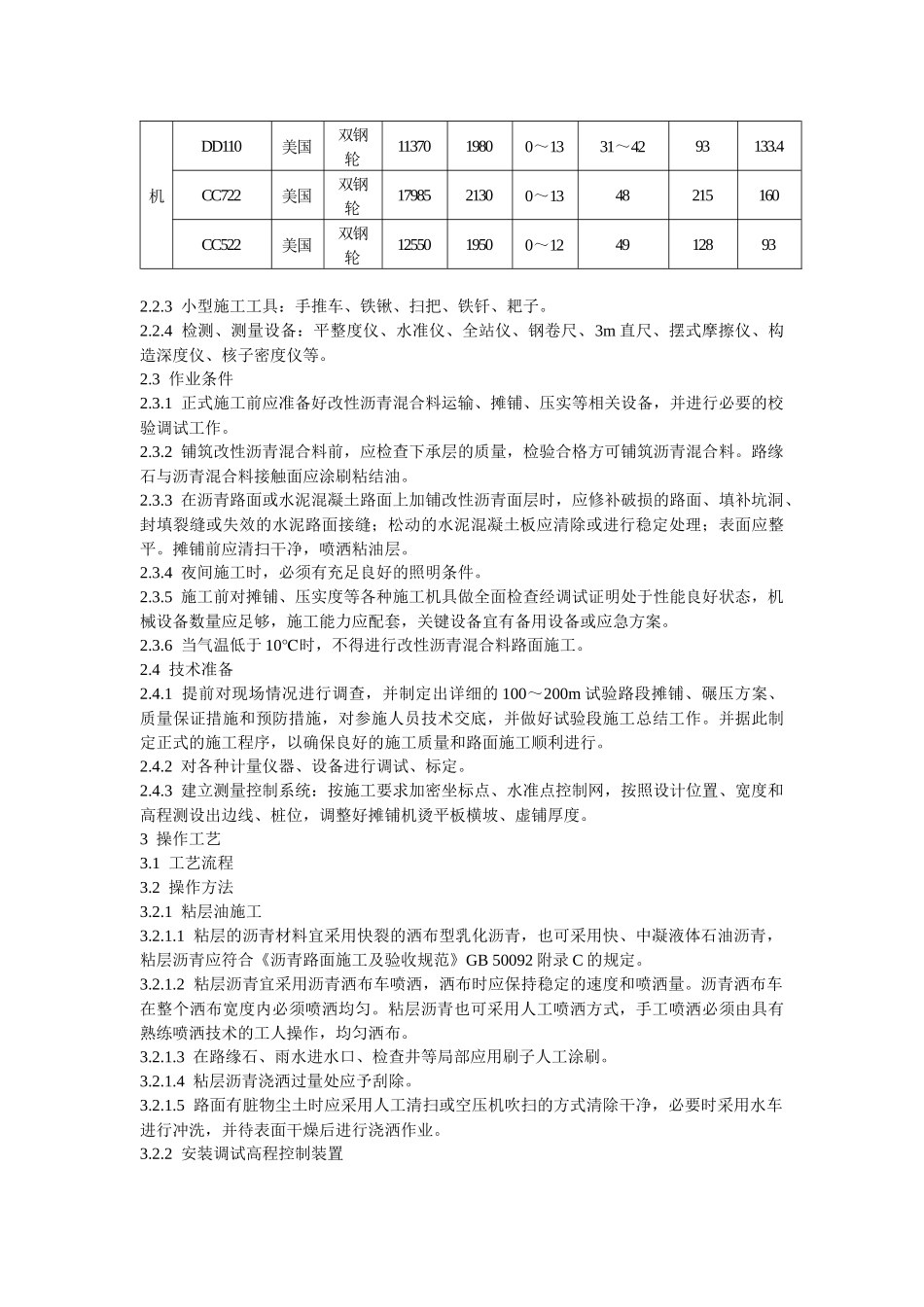 改性沥青混凝土路面施工工艺标准_第2页