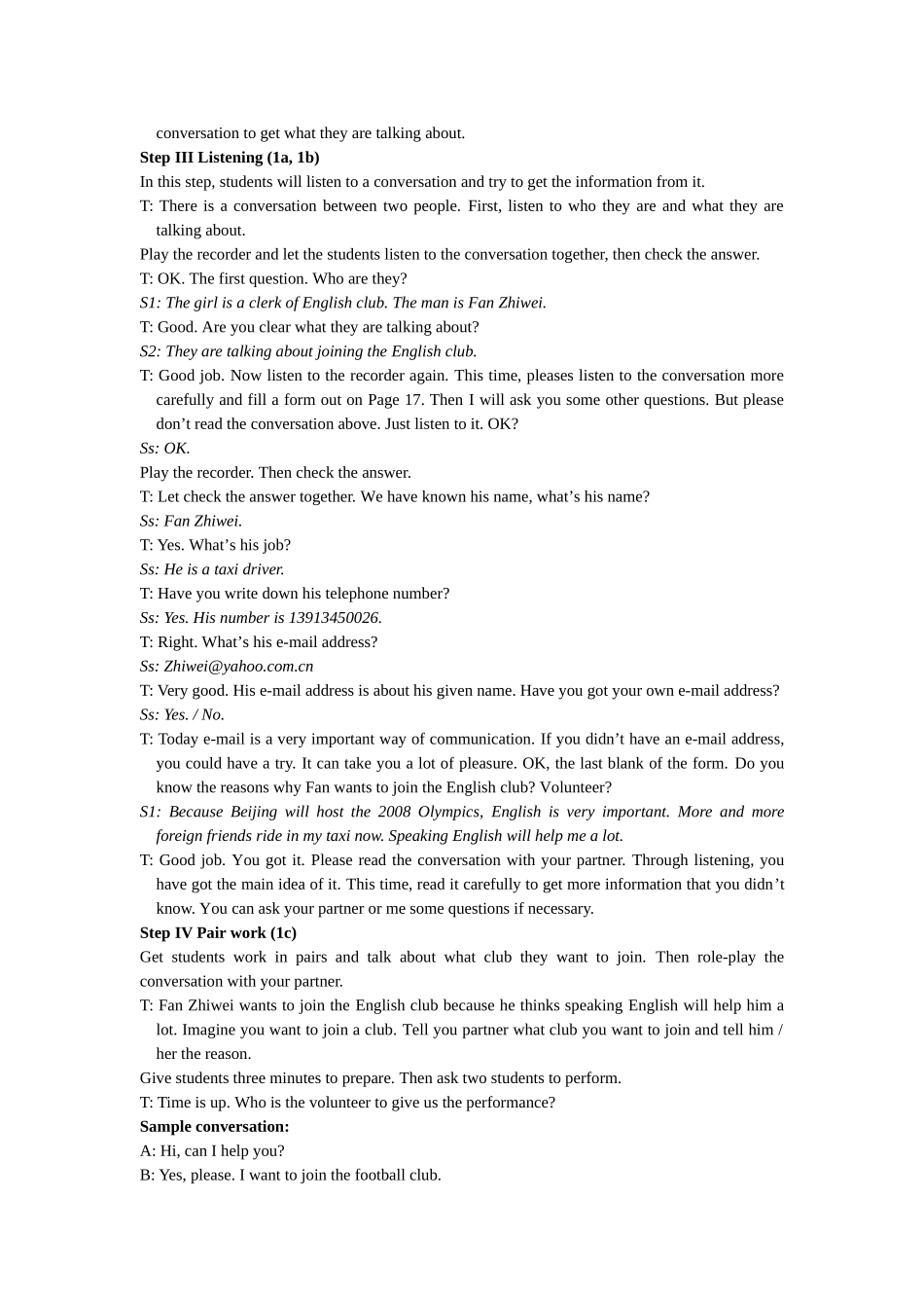 unit 1 sports and games topic 3 教案1（仁爱湘教版八年级上）doc--初中英语 _第3页