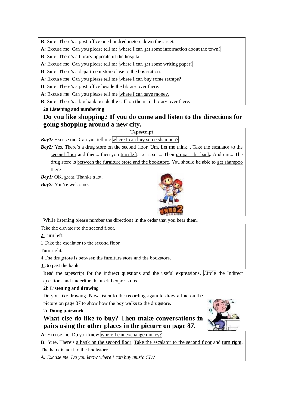 unit 11 could you please tell me where the restrooms are 教案（人教新目标九年级） (5)doc--初中英语 _第3页