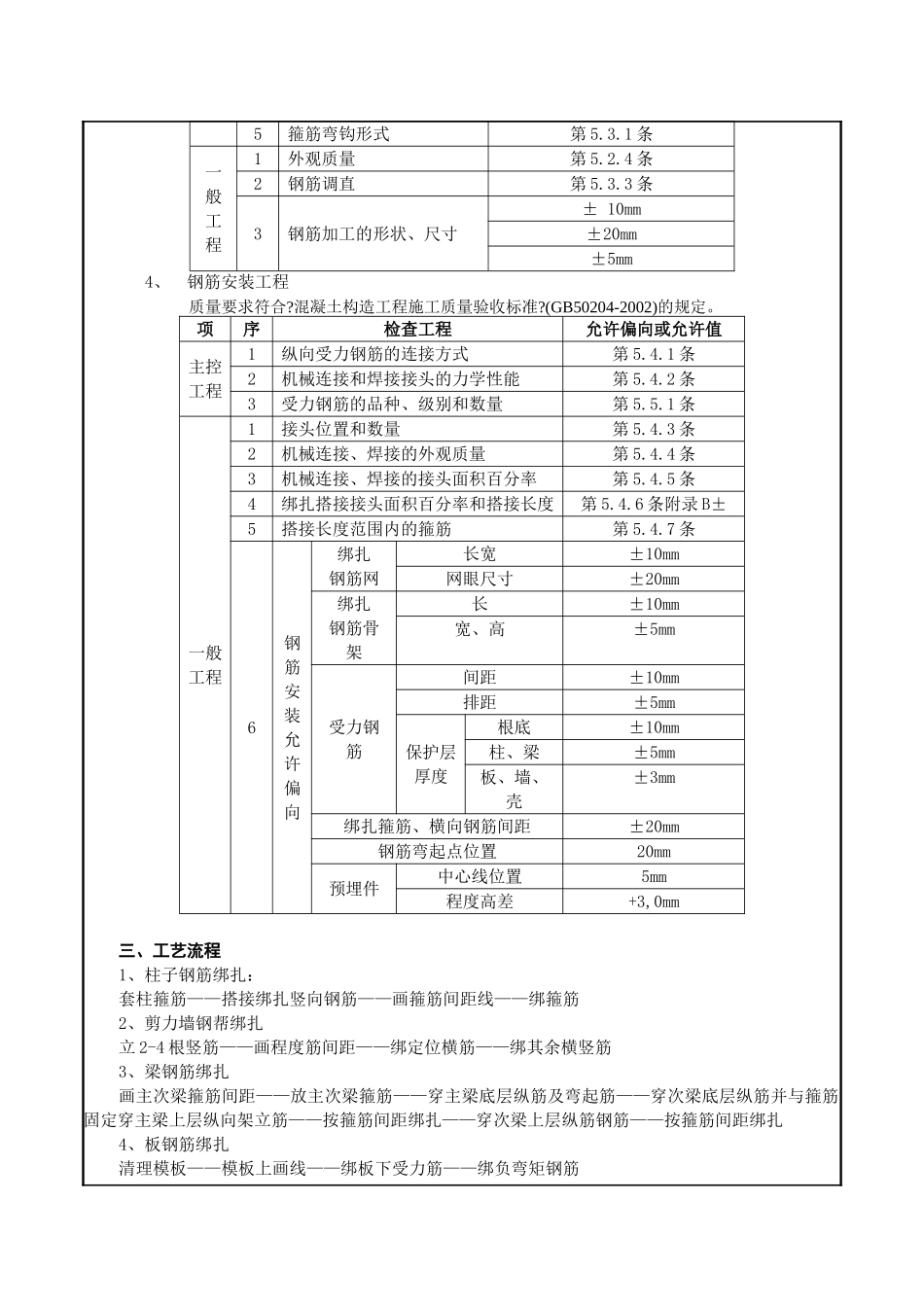 框架结构钢筋绑扎技术交底记录_第2页