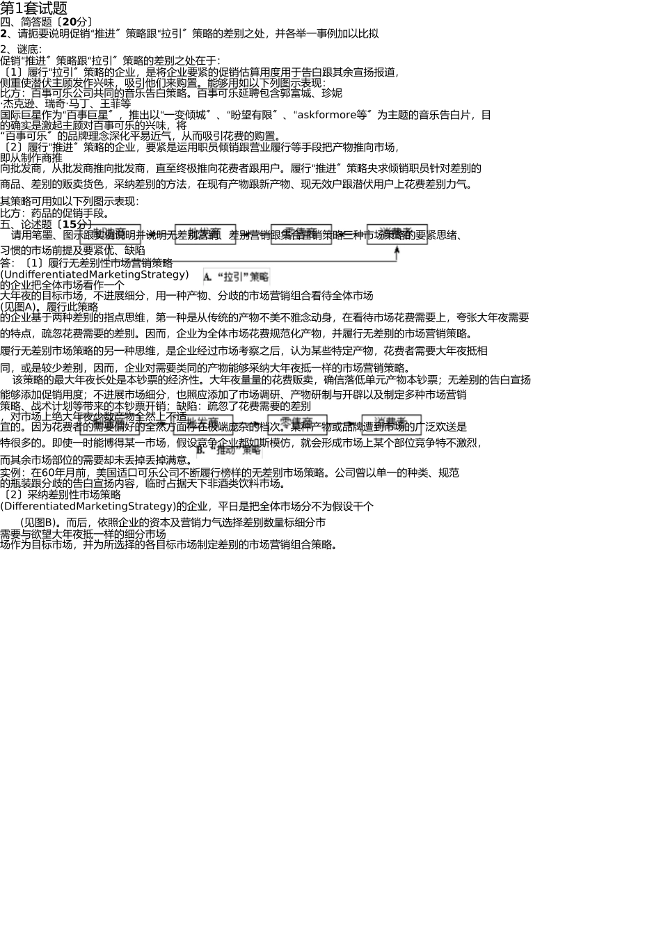 市场营销复习题--主观题 _第1页