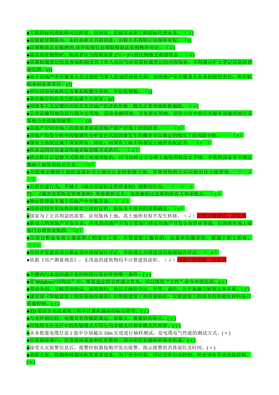 房地产知识竞赛题库_第2页