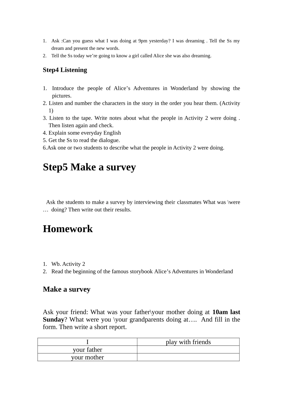 module 6《a famous story》unit1 she was sitting by the river 教案（外研版八年级上）doc--初中英语 _第2页