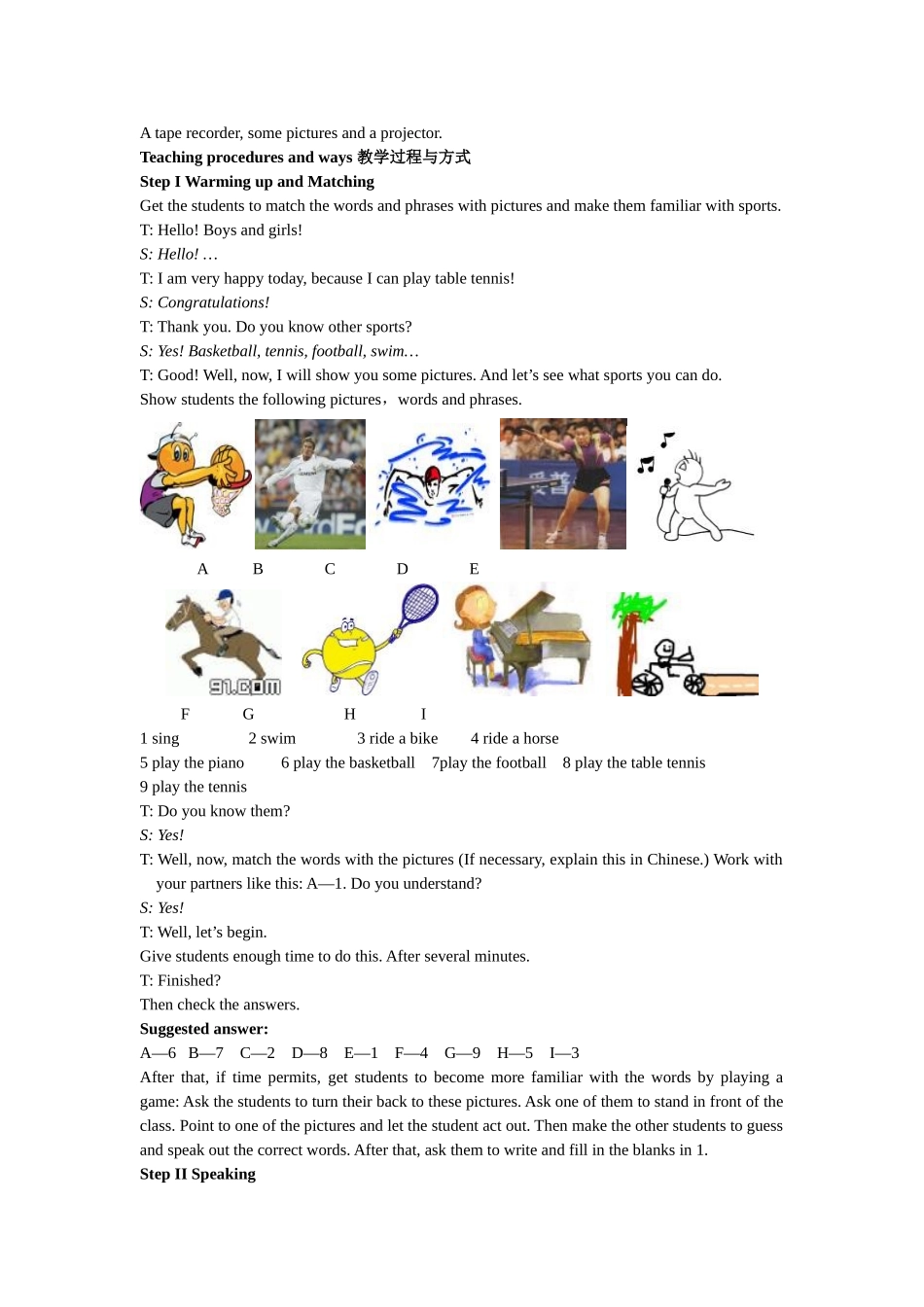 module 2《me，my parents and my friends》全模块教案（外研版七年级上）doc--初中英语 _第3页