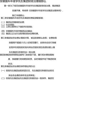 社团财务管理细则 