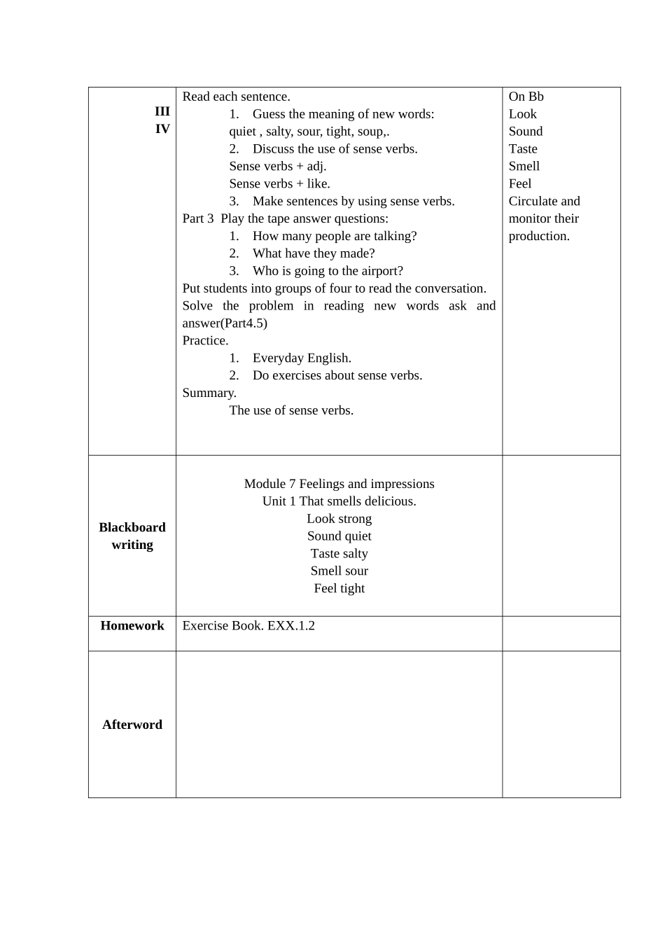 module 7《feelings and impressions》unit 1  教案（外研版八年级上）doc--初中英语 _第2页