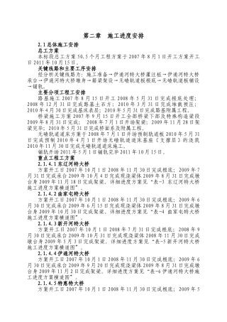 第二章  施工进度安排