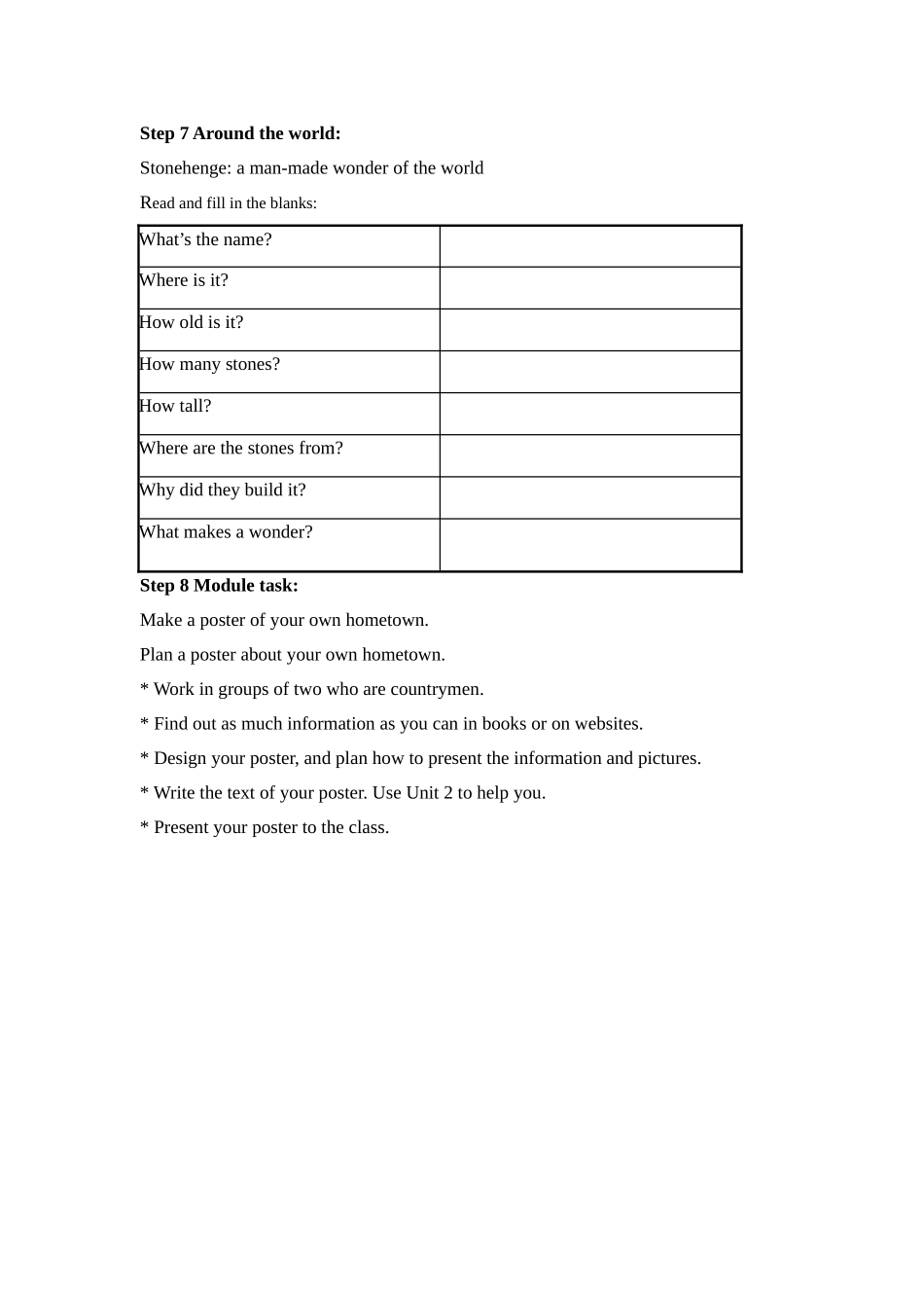 module 1《wonders of the world》unit 3 教案（外研版九年级上）doc--初中英语 _第2页