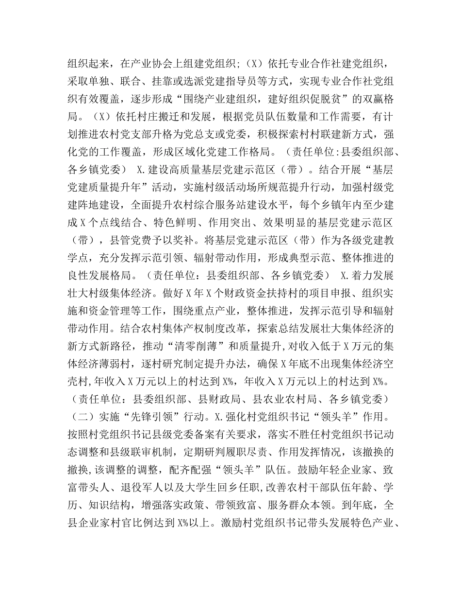 2020年抓党建促脱贫活动实施方案 _第3页