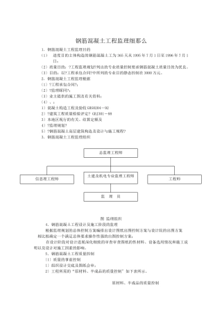 钢筋混凝土工程监理细则