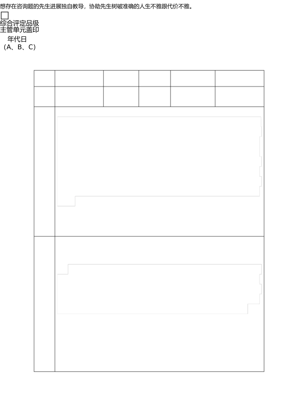 师德考核表任现职以来中小学教师师德考核与 _第2页