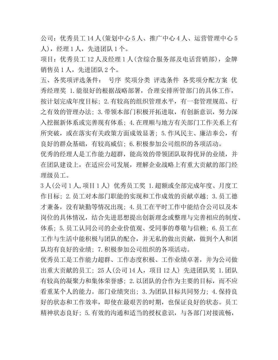 2020公司优秀员工评选方案-如何评选优秀员工方案 _第2页