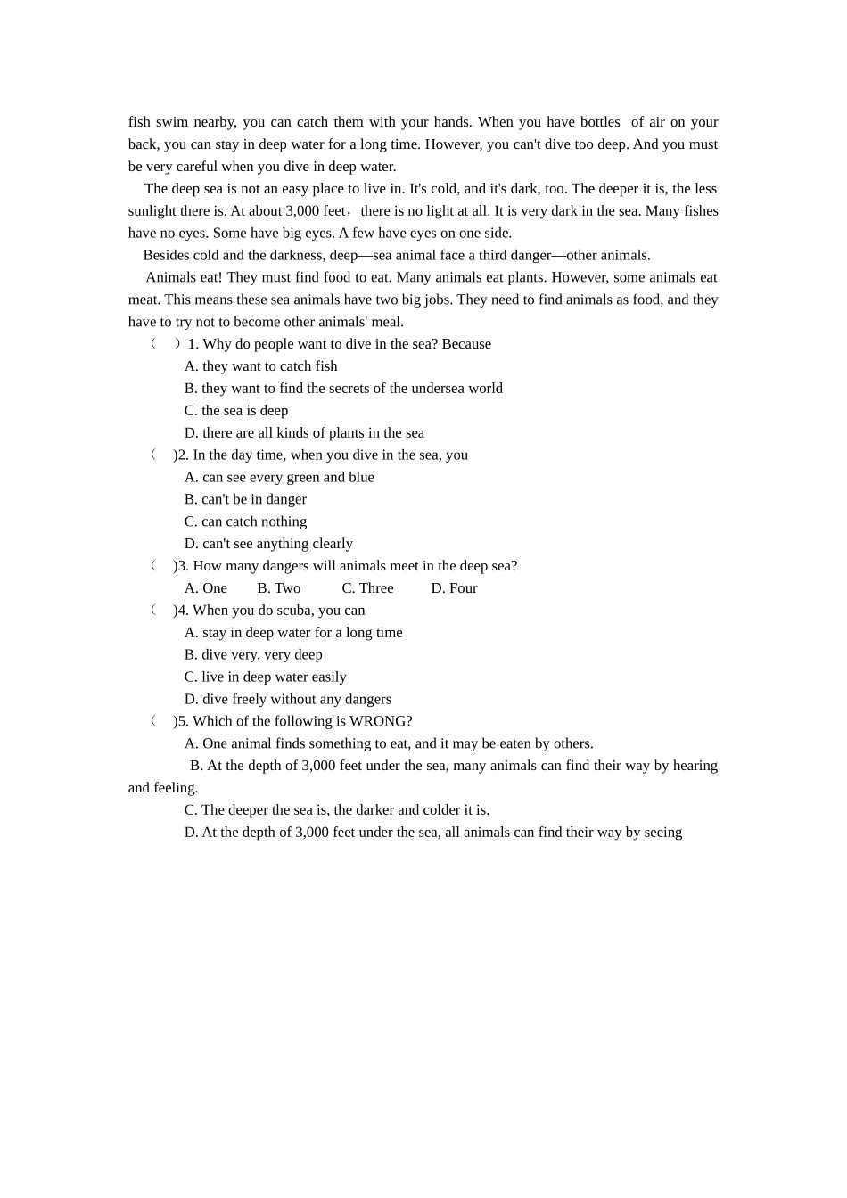 module 8《around town》unit 3 综合练习（无答案）（外研版八年级上）doc--初中英语 _第2页