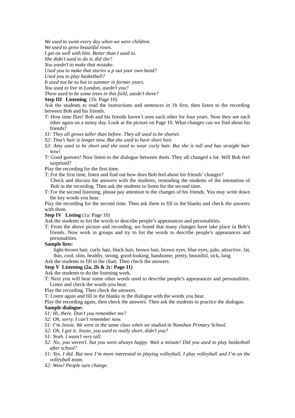 unit 2 i used to be afraid of the dark 教案（人教人课标九年级） (2)doc--初中英语 _第3页