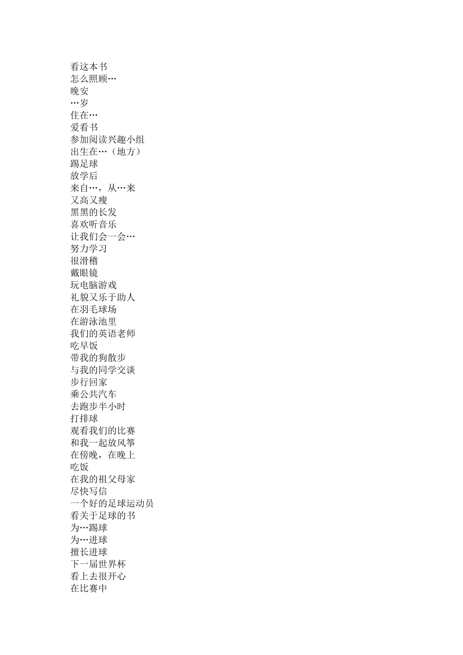 unit 1《this is me》短语测试（牛津版七年级上）doc--初中英语 _第2页