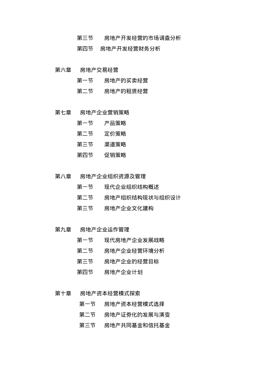 房地产经营管理课程大纲_第3页