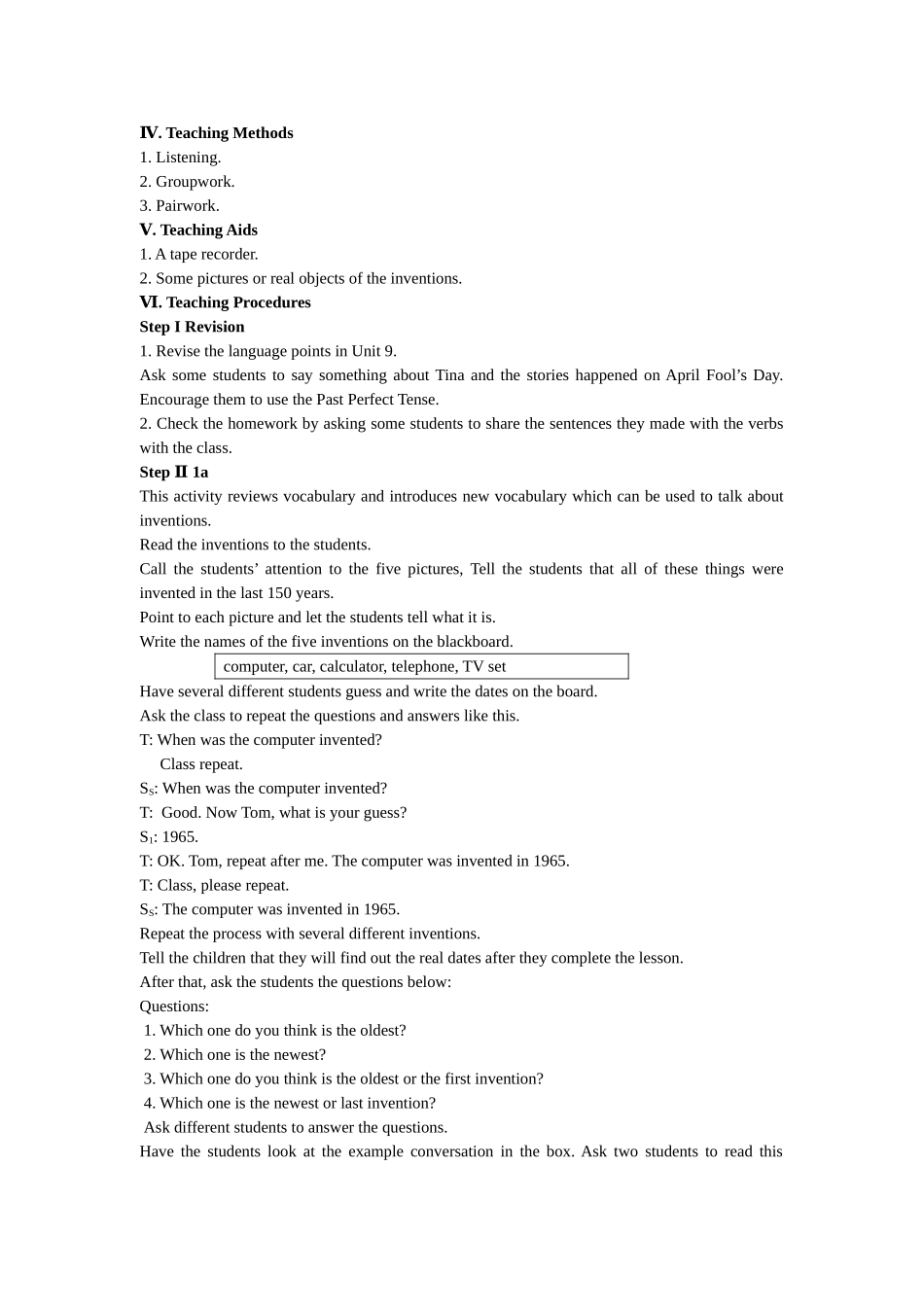 unit 10《by the time i got outside，the bus had already left》教案 （人教新目标九年级）doc--初中英语 _第3页