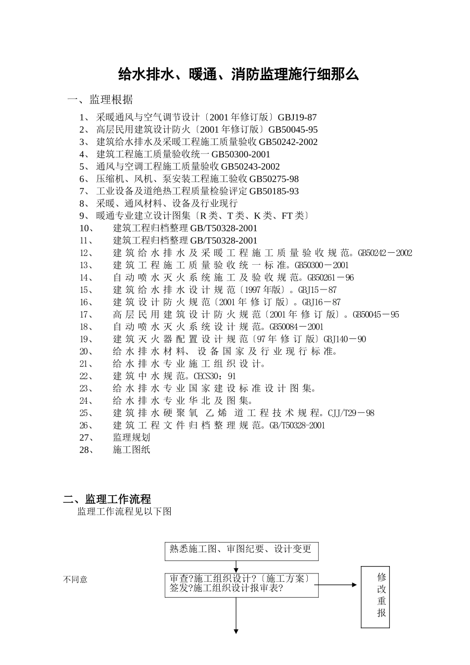 给水排水、暖通、消防监理实施细则_第2页