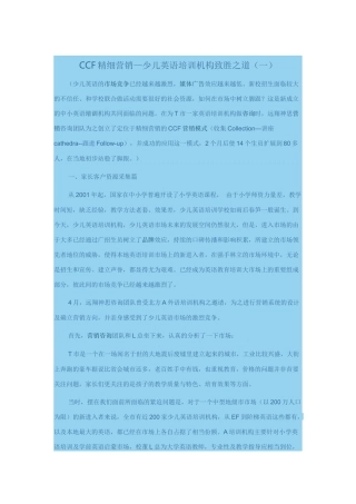CCF精细营销1