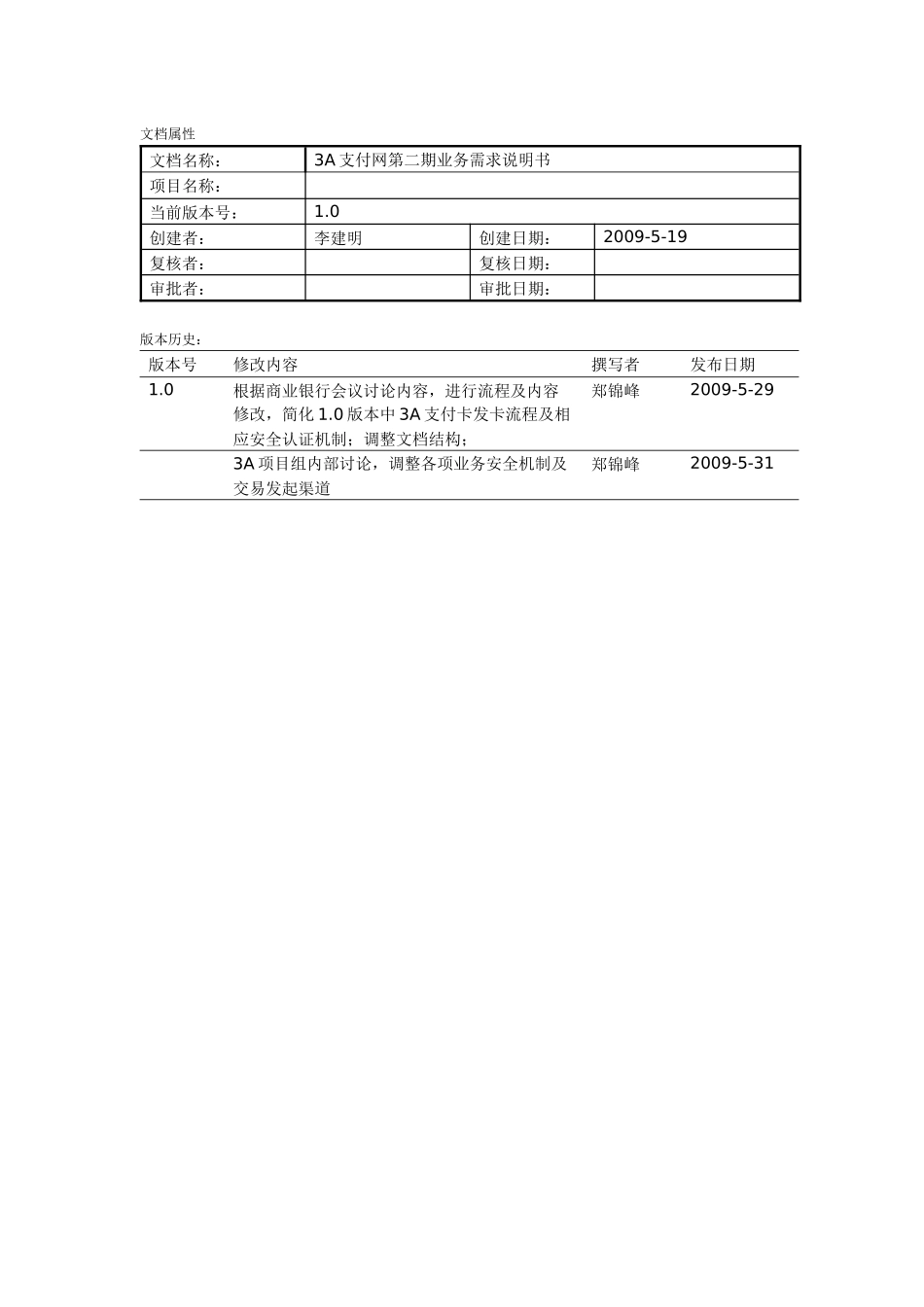 支付网业务需求说明书_第2页