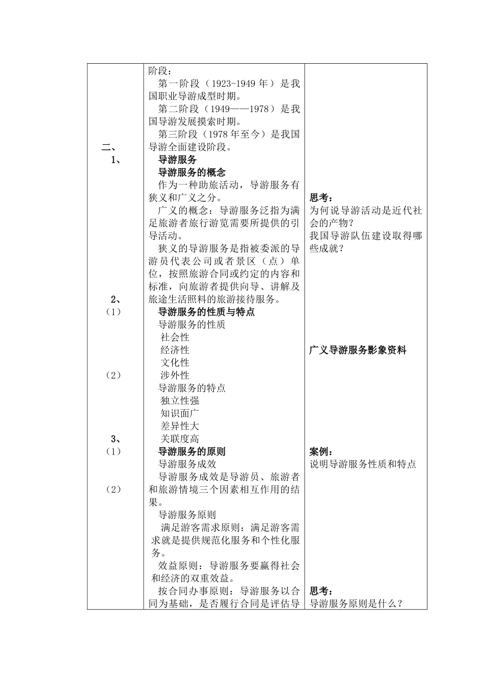 《导游业务》教案_第2页