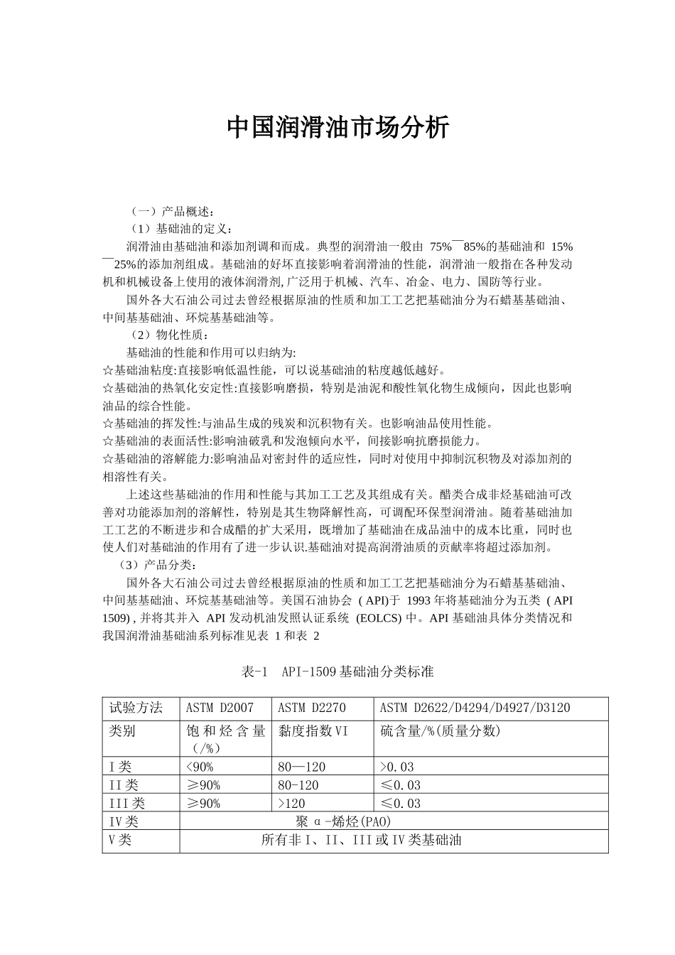中国润滑油市场分析_第1页