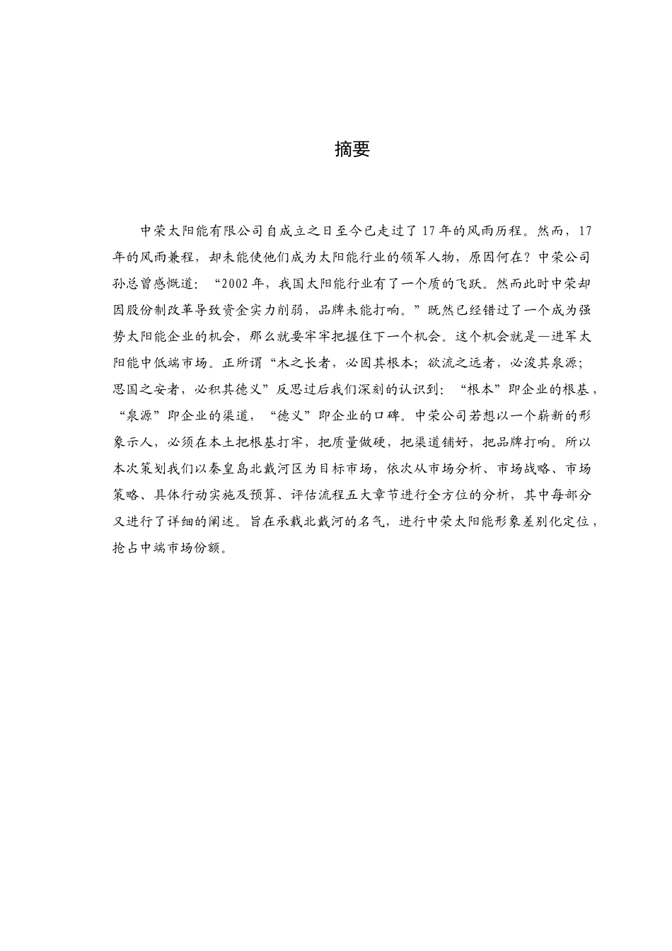 秦皇岛中荣太阳能营销分析_第3页