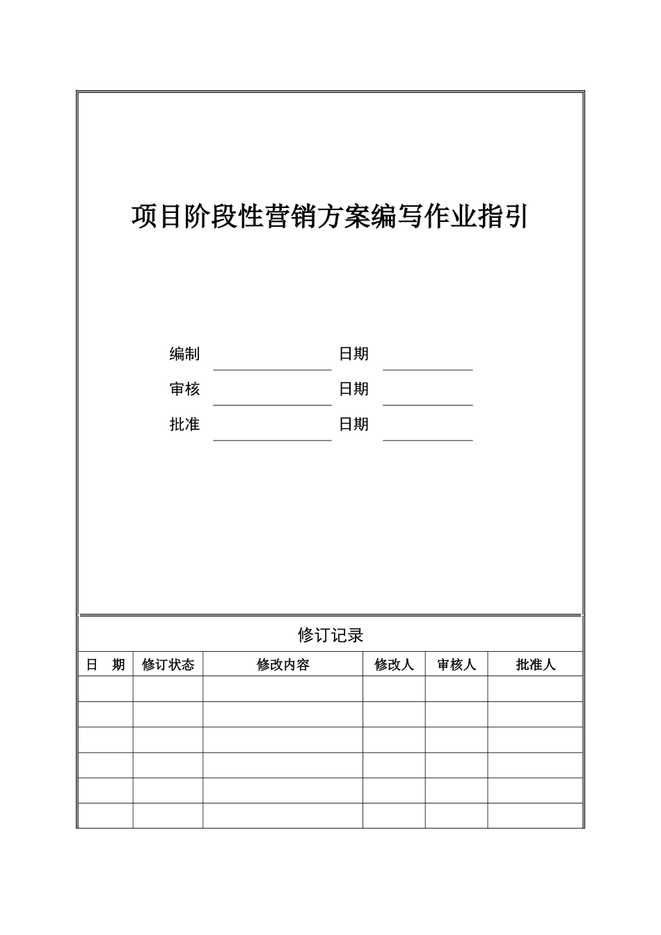 CIFI-JT-WI-YX-002 项目阶段性营销方案编写作业指引_第1页