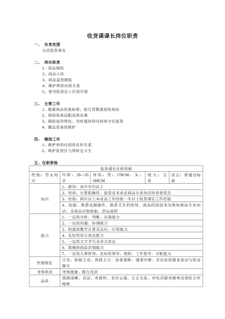 acl_1124_超市各部门岗位职责