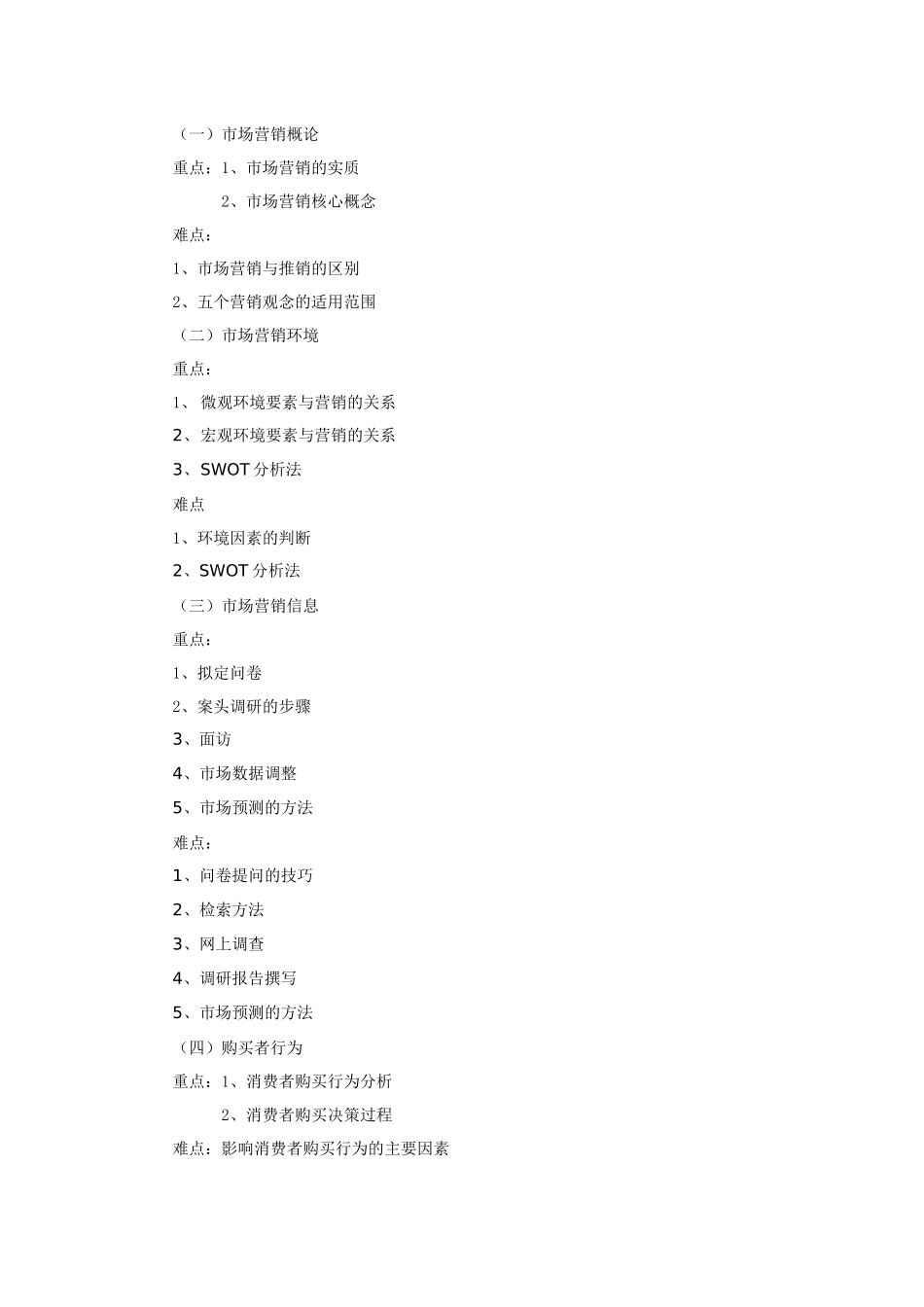 市场营销学课程教学大纲(营销与策划专业)_第3页