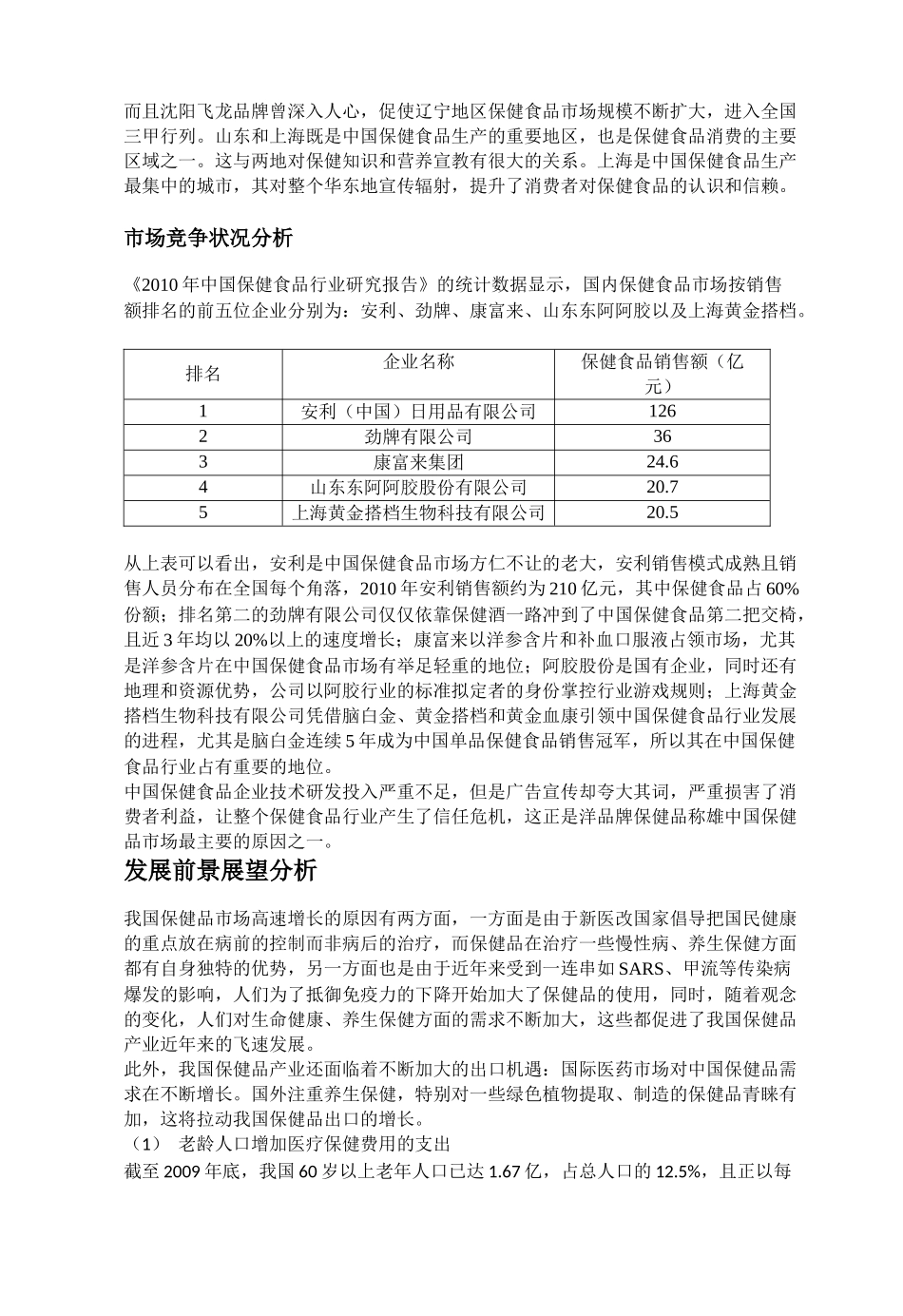 中国保健食品行业市场营销策略_第3页