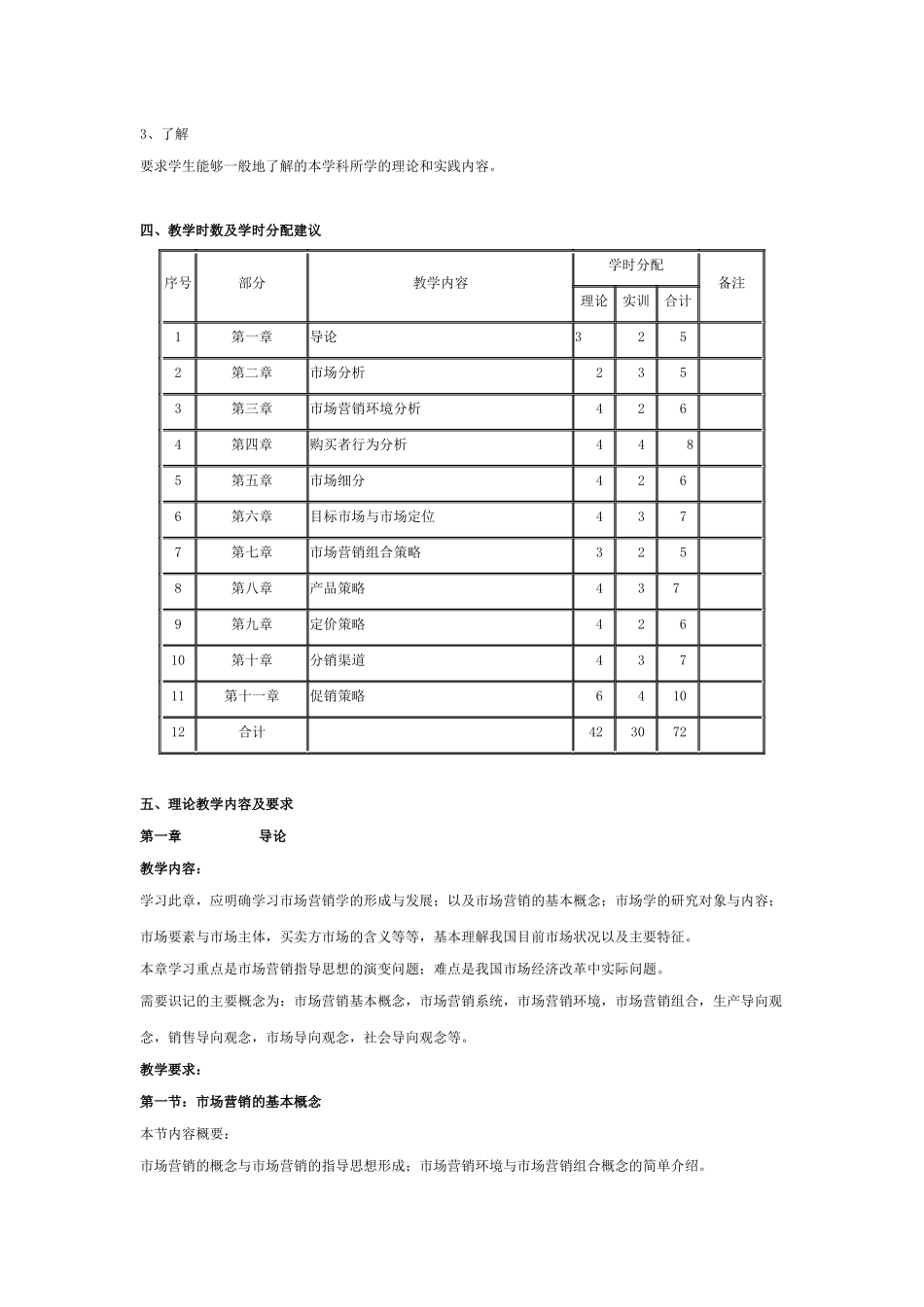 市场营销学课程教学纲要_第2页