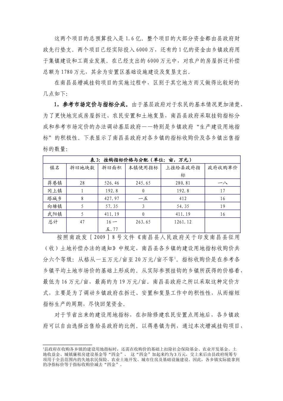 关于南昌县建设用地增减挂钩试点的调研报告_第3页