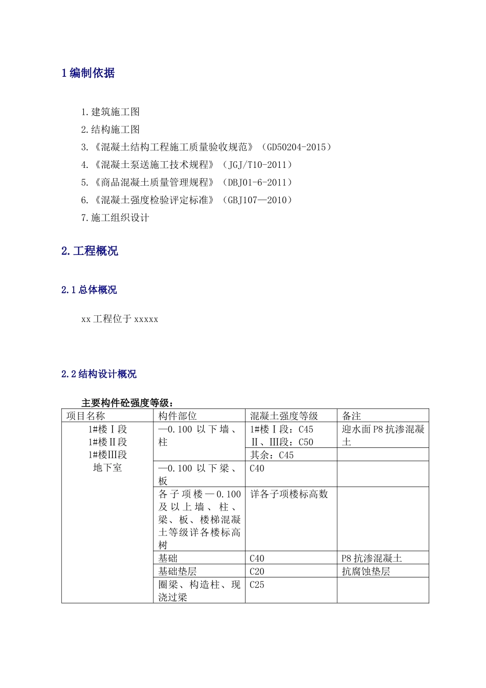 人防地下室混凝土工程专项施工方案(完整)_第2页